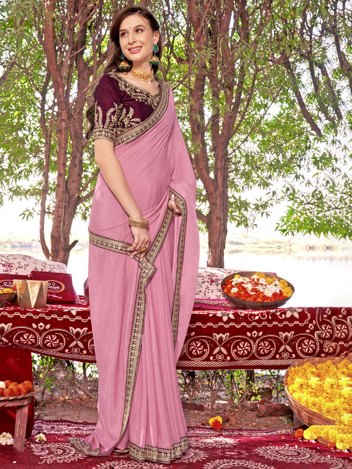 Aarushi vol 2 Designer Party Wear Sarees Catalog
